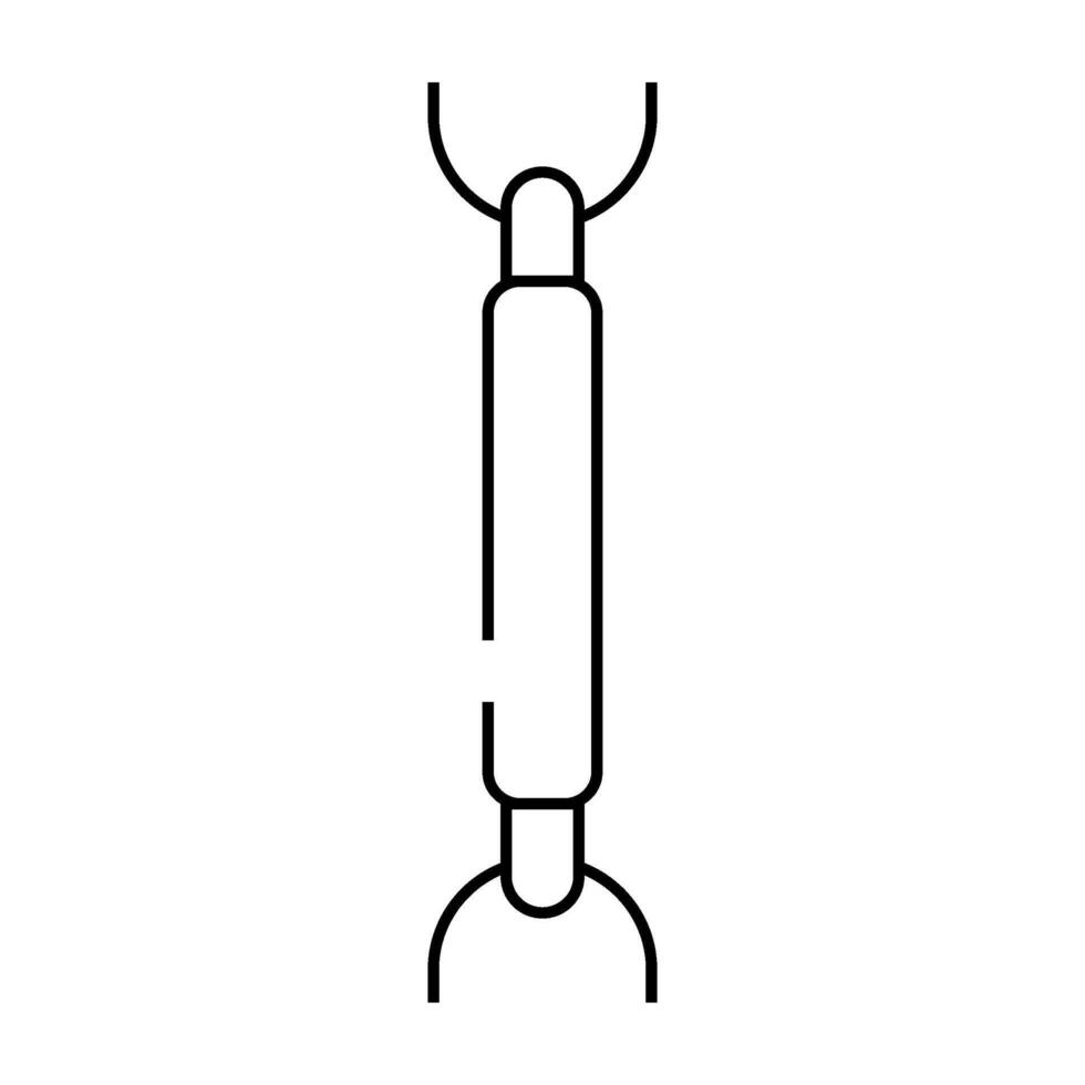 bar chain line icon illustration vector