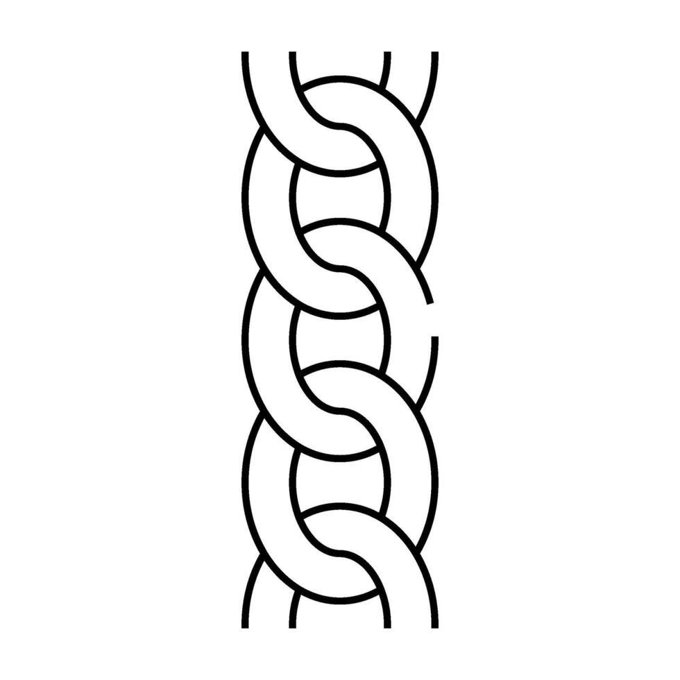 curb chain line icon illustration vector