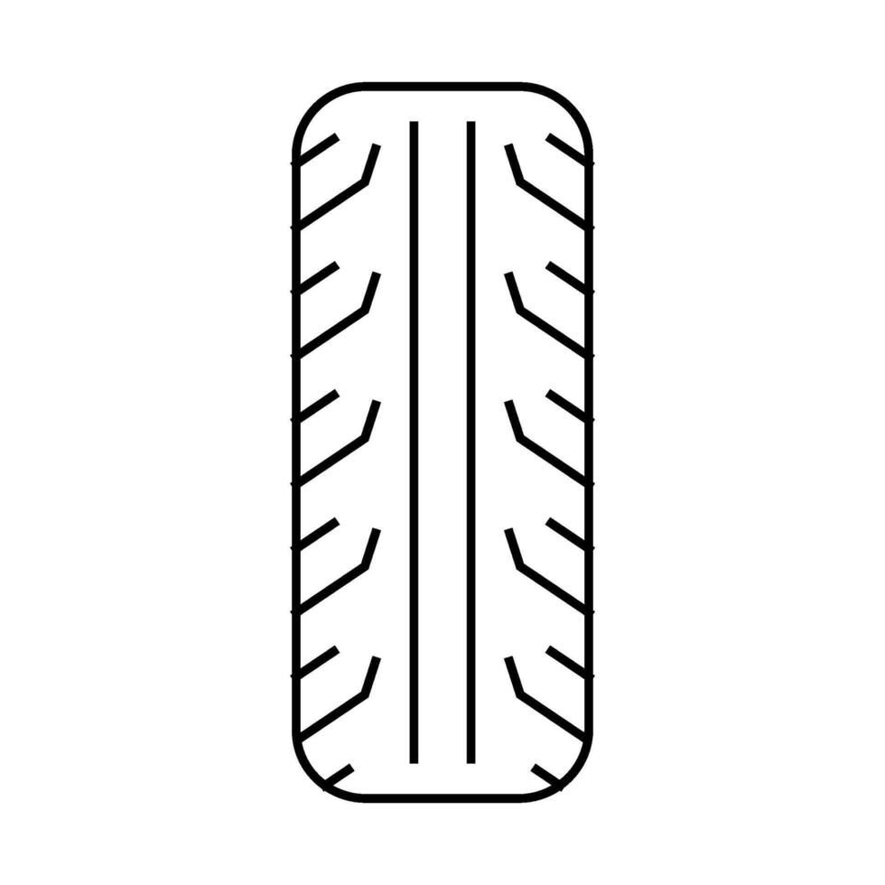 tire motorcycle accessory line icon illustration vector