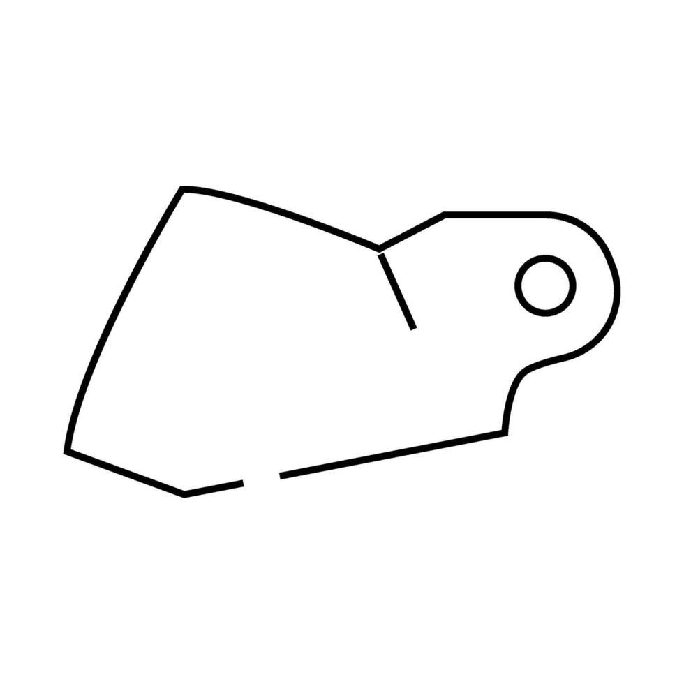 face shield motorcycle line icon illustration vector