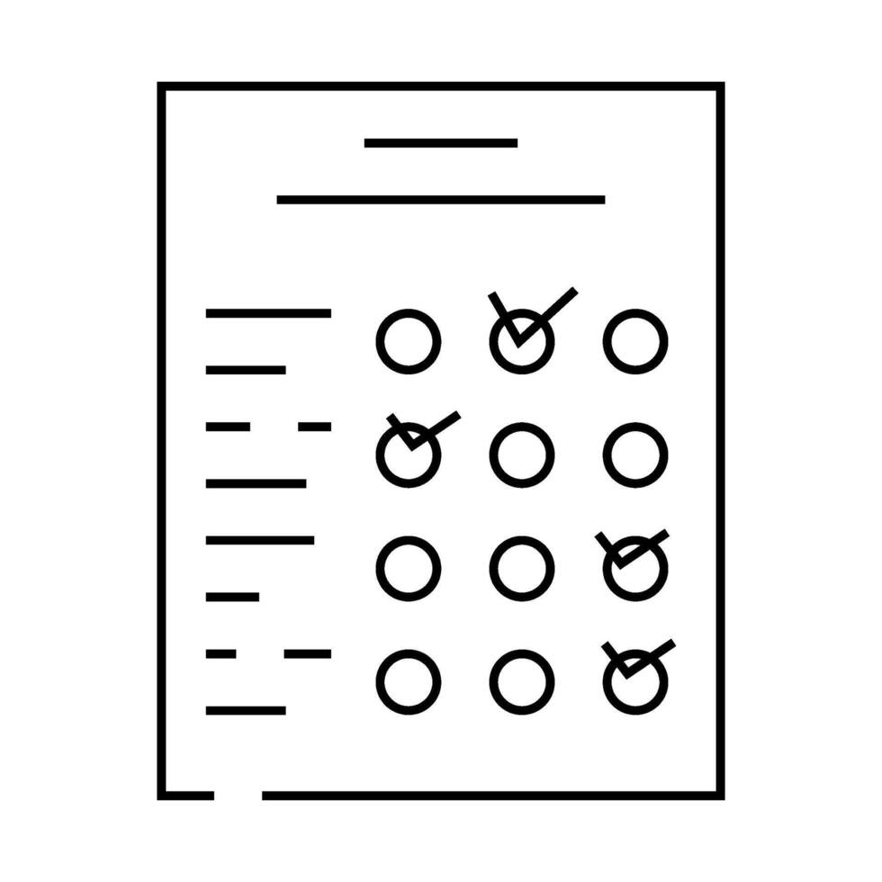 survey customer testimonial line icon illustration vector