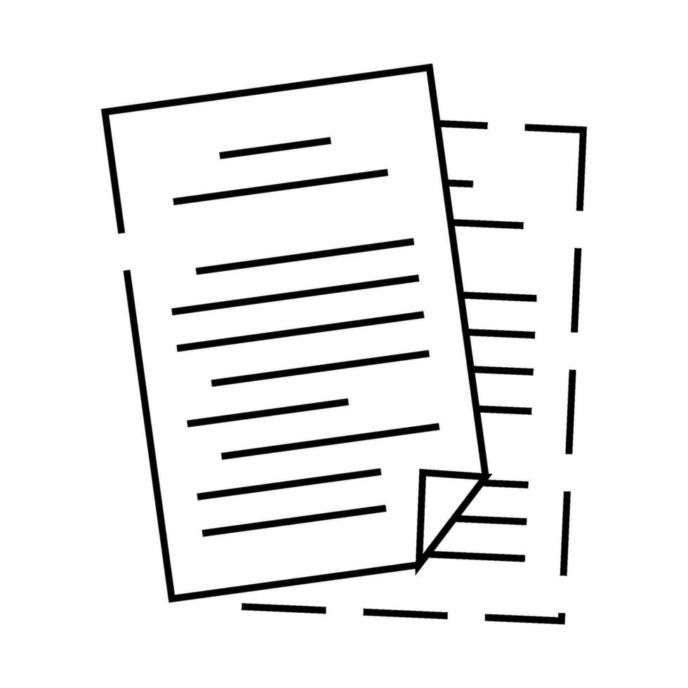 office folder line icon illustration vector
