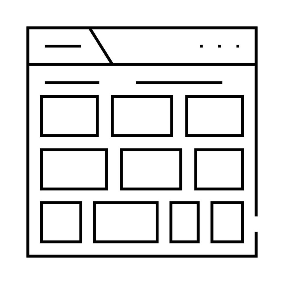 image sharing advertising line icon illustration vector