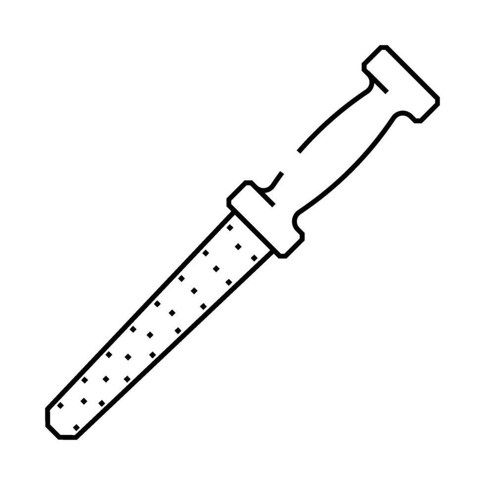 knife sharpener line icon illustration vector