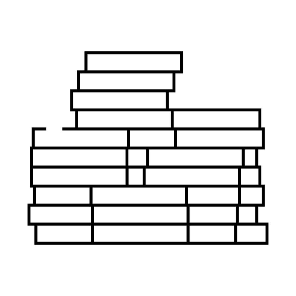 stack treasure golden line icon illustration vector