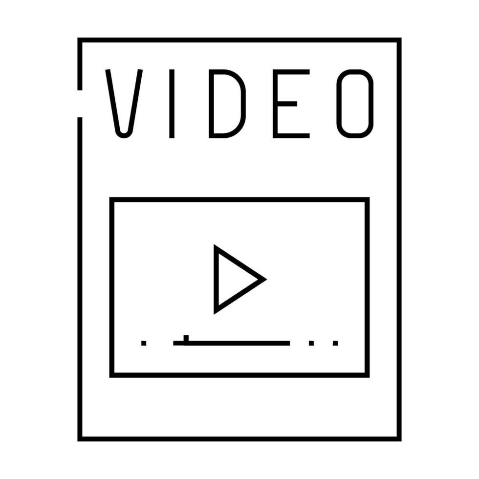 file format document line icon illustration vector