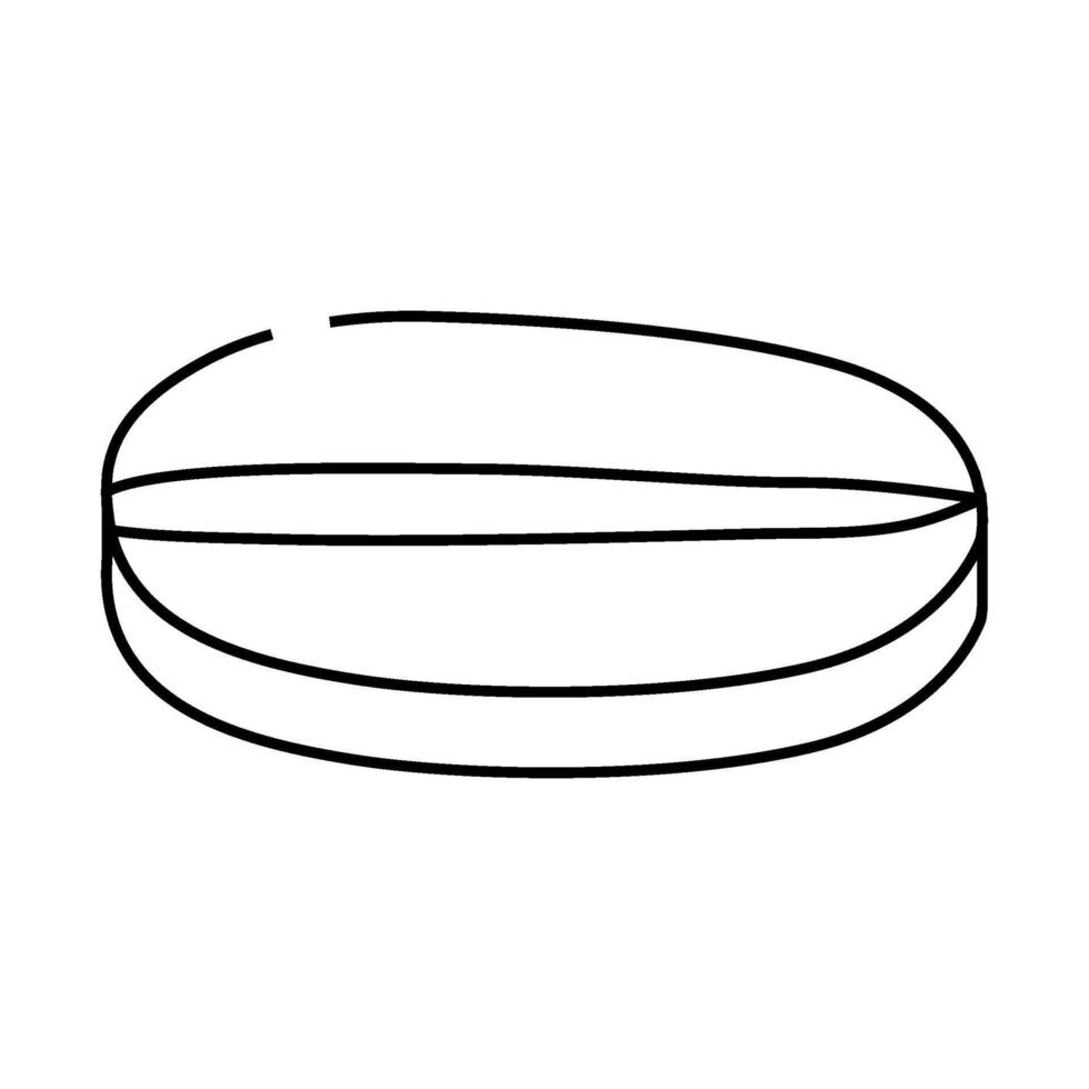 cut fruit kiwi line icon illustration vector