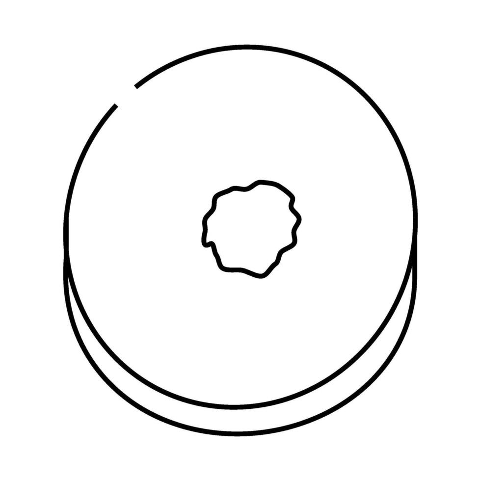 slice fruit kiwi line icon illustration vector