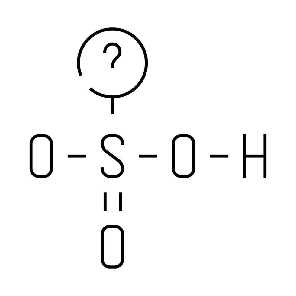 science molecular structure line icon illustration vector