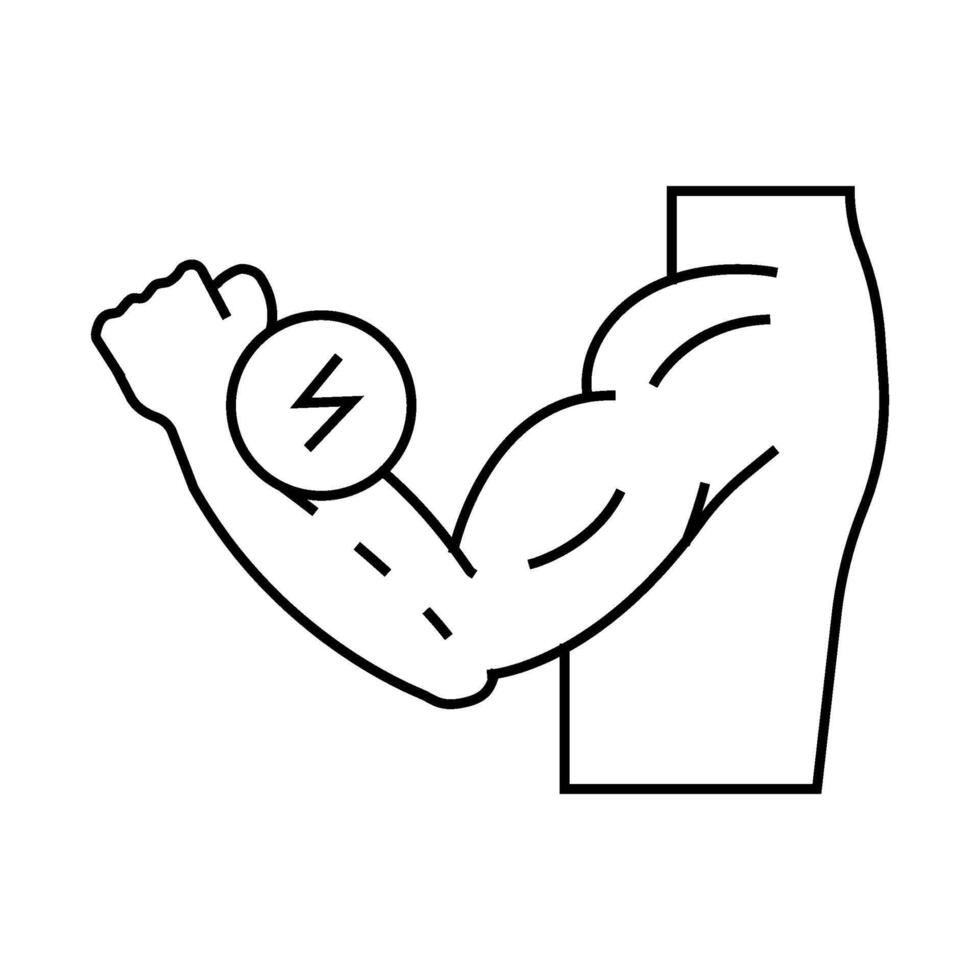 arm pain body ache line icon illustration vector