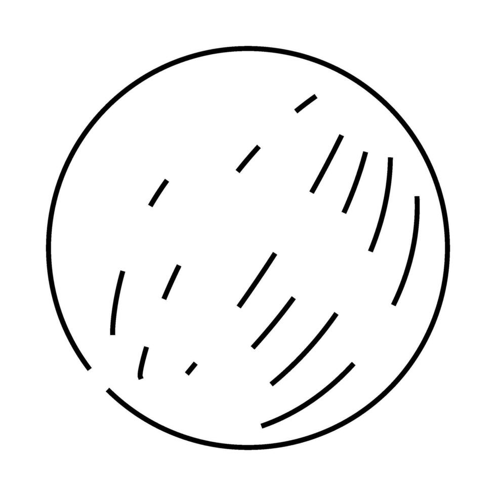 mercury planet line icon illustration vector