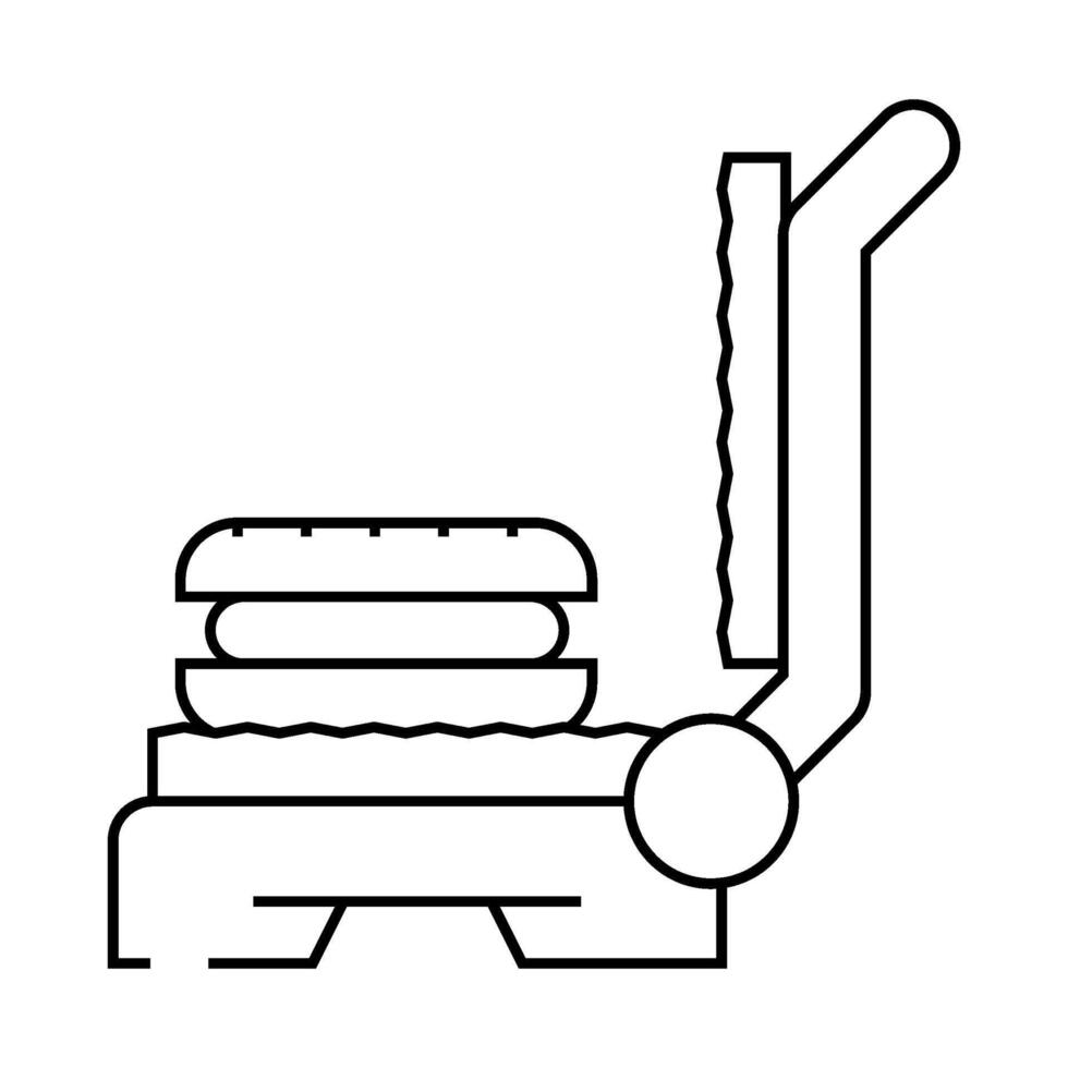 sandwich maker home accessory line icon illustration vector