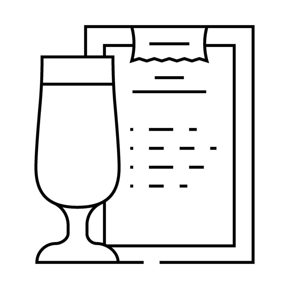 smoothie recipe drink line icon illustration vector