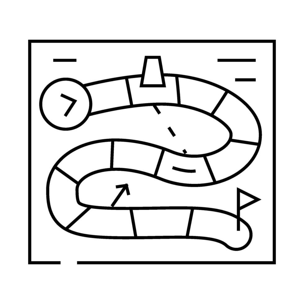 board game toy child line icon illustration vector