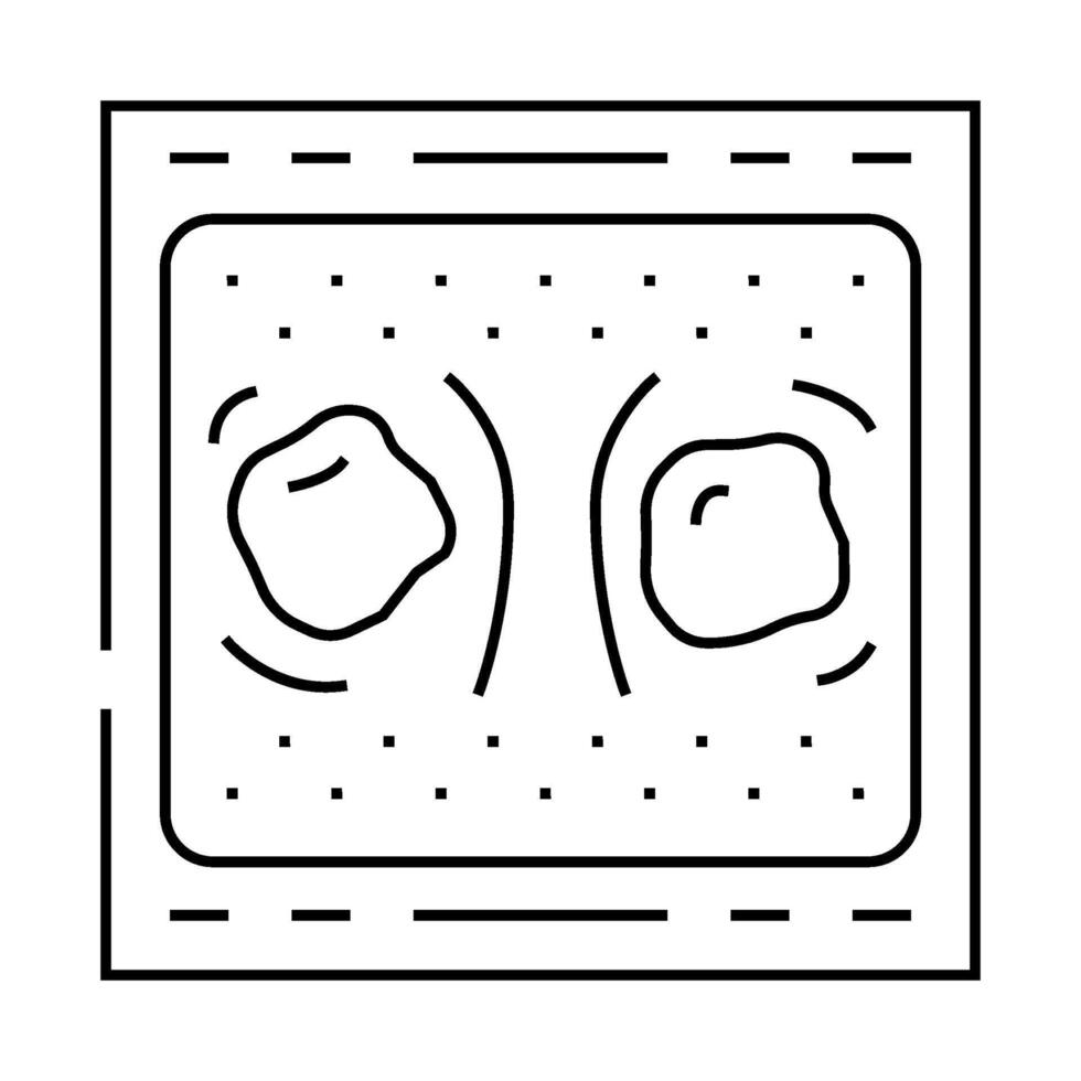 stratego board game line icon illustration vector