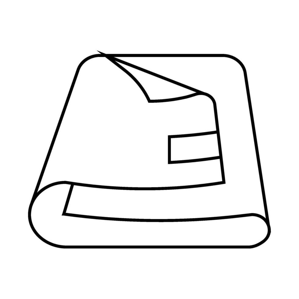 wool blanket autumn season line icon illustration vector