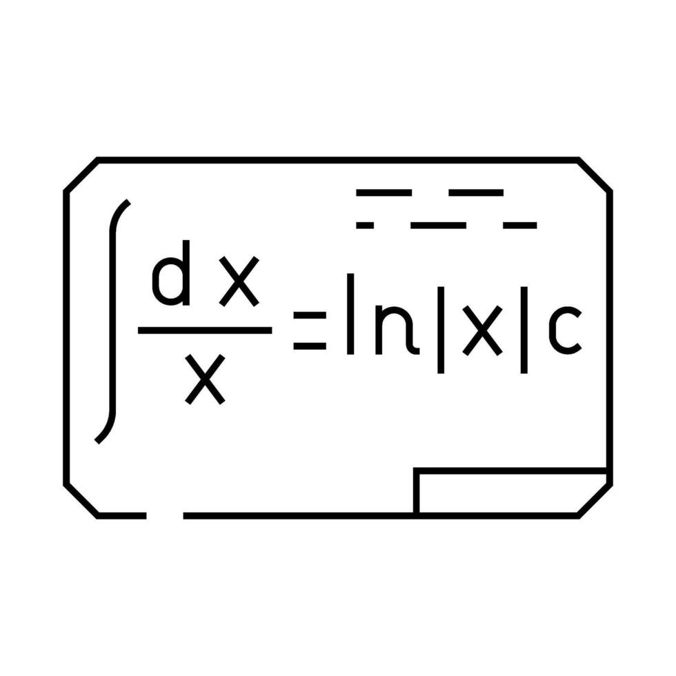 formula math science education line icon illustration vector