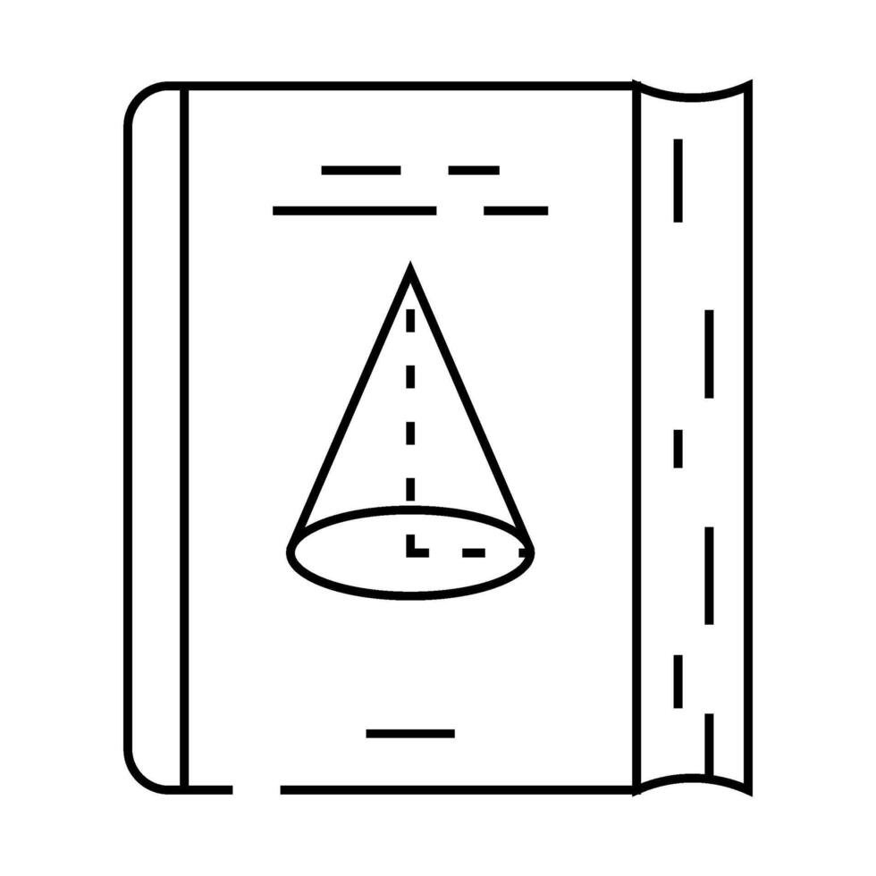 geometry education science line icon illustration vector