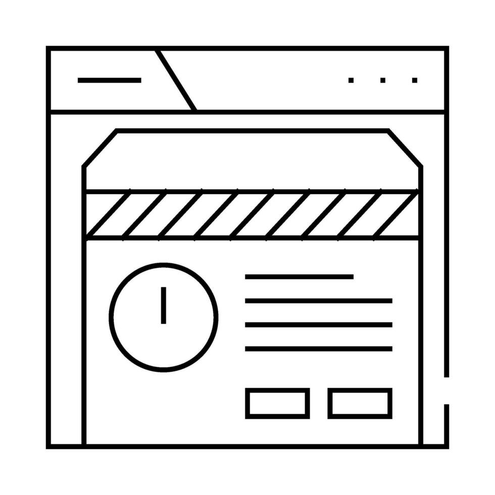 profile deactivated line icon illustration vector