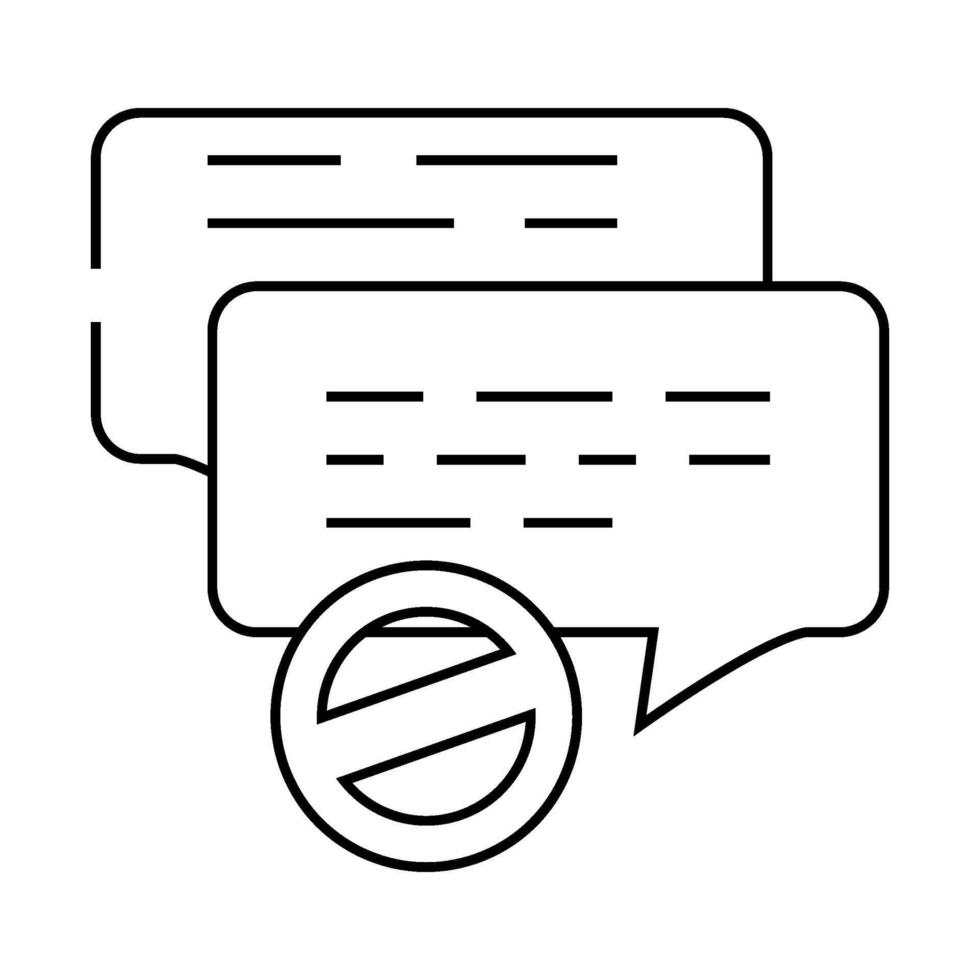 x reject line icon illustration vector