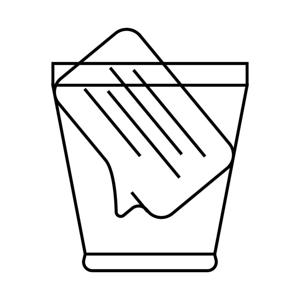 request closed line icon illustration vector