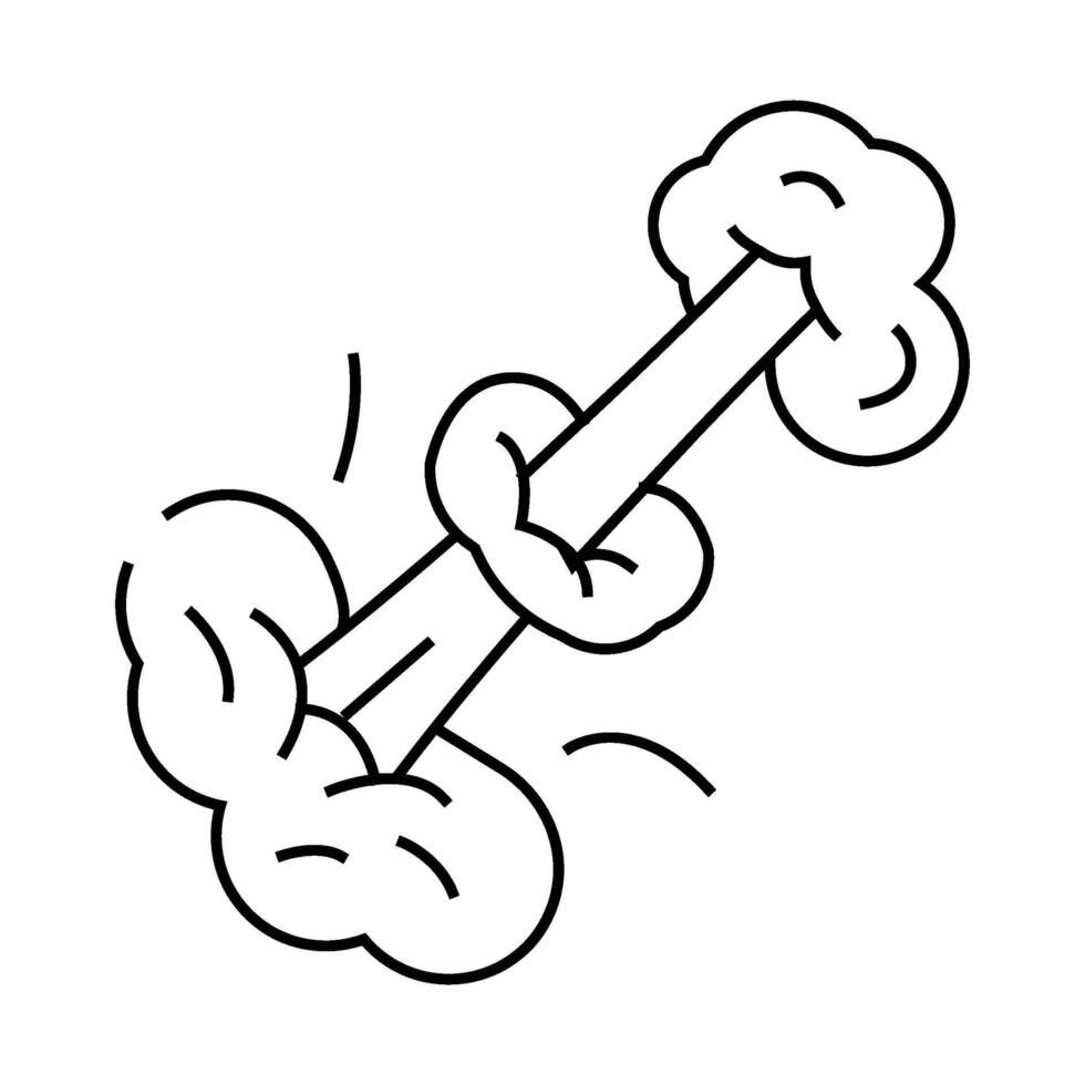 puff smell line icon illustration vector