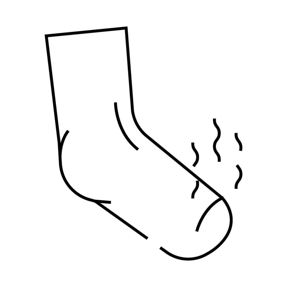 stink smell line icon illustration vector
