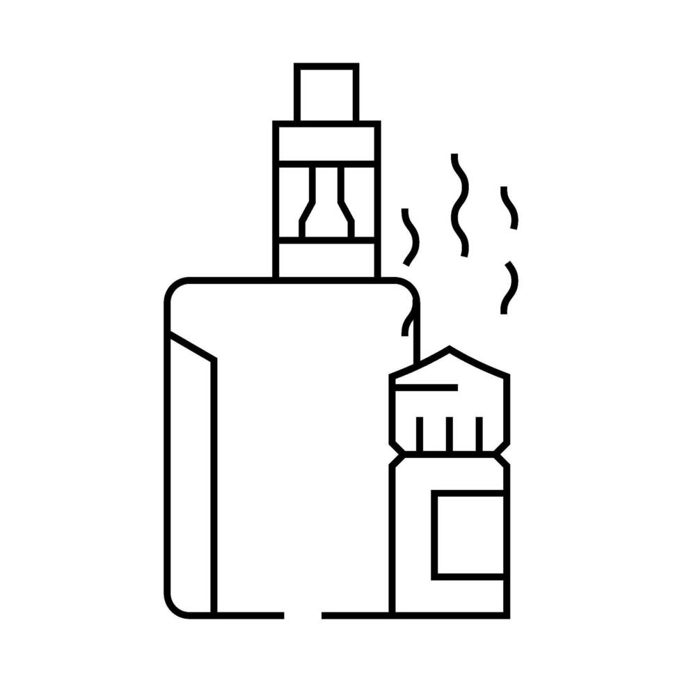 vapour smell line icon illustration vector