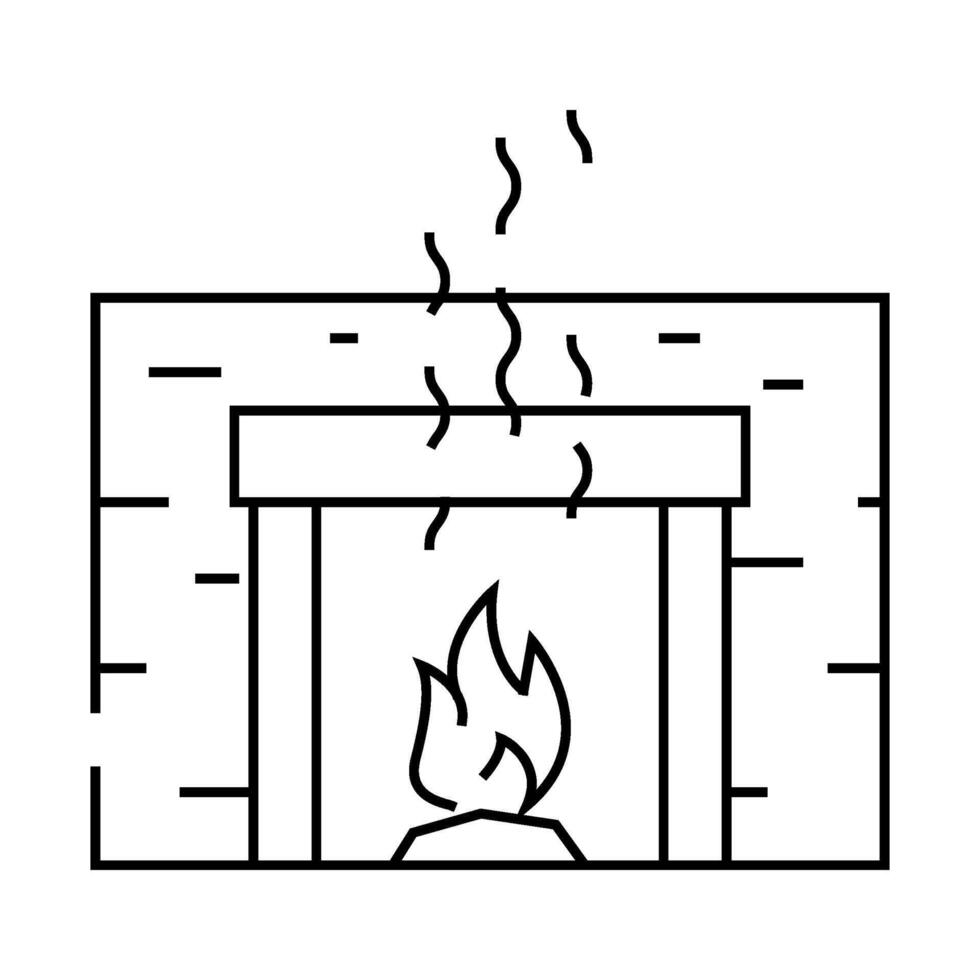 warm smell line icon illustration vector