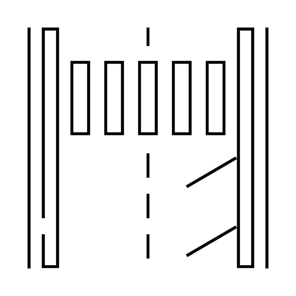 road marking civil engineer line icon illustration vector