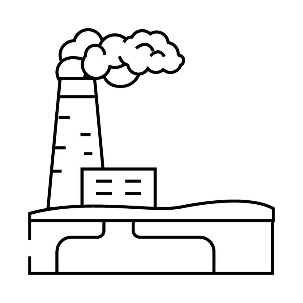 carbon capture environmental line icon illustration vector
