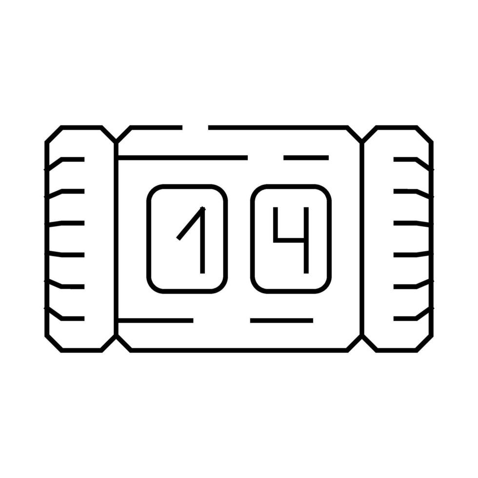 row counter knitting wool line icon illustration vector