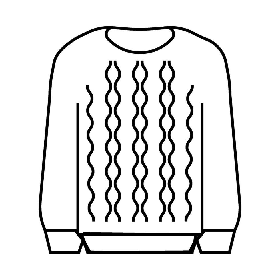 knitwear knitting wool line icon illustration vector