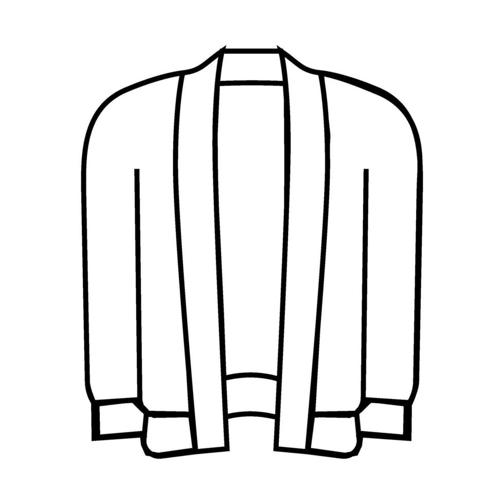 sweater knitting wool line icon illustration vector