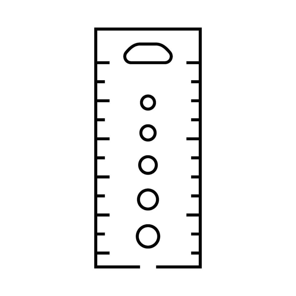 knitting gauge knitting wool line icon illustration vector