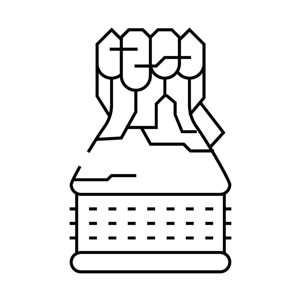rocket science aeronautical engineer line icon illustration vector