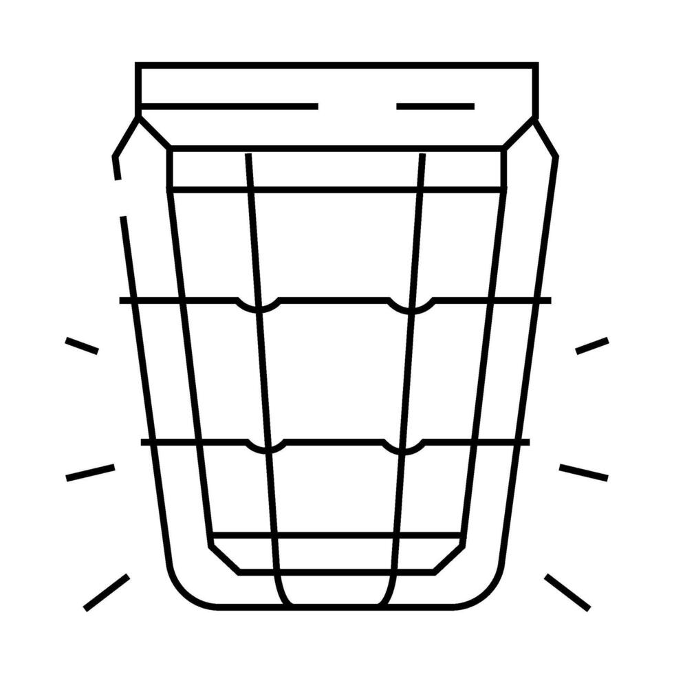 red alarm alert line icon illustration vector