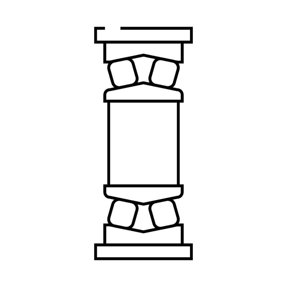 bearing design mechanical engineer line icon illustration vector