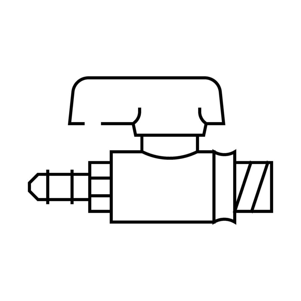 valve gas service line icon illustration vector