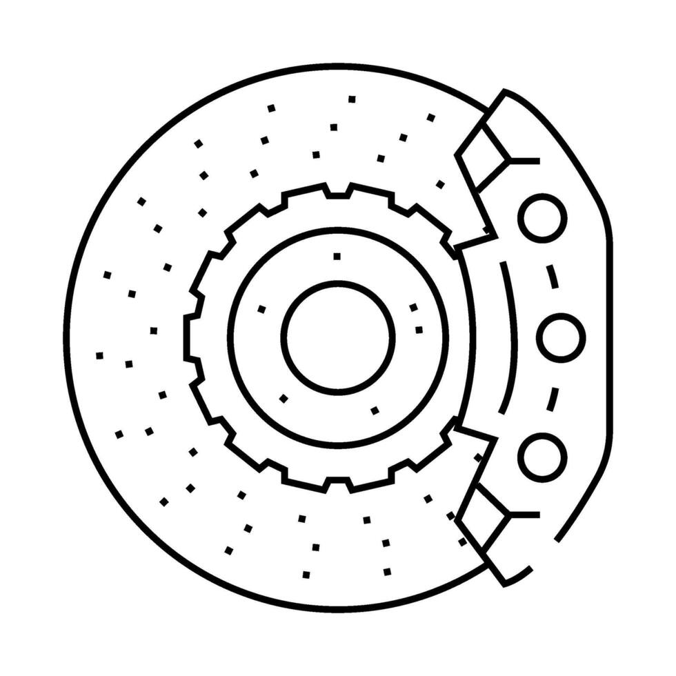 brakes vehicle speed auto line icon illustration vector