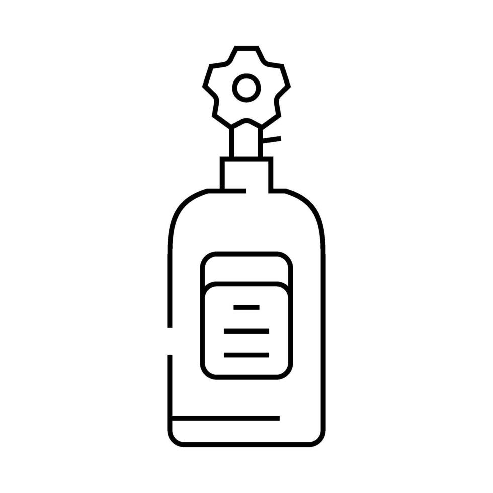 nitrous oxide racing vehicle line icon illustration vector