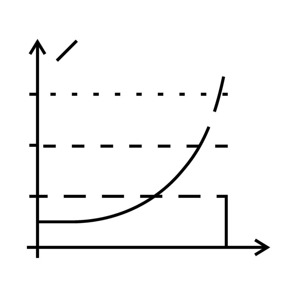 profit margin line icon illustration vector