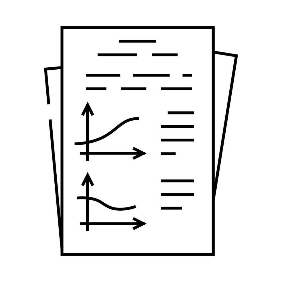 income statement line icon illustration vector