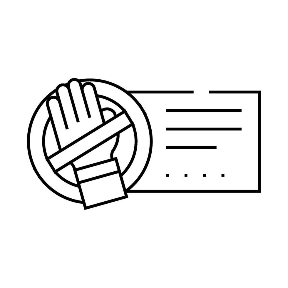 beware electricity line icon illustration vector