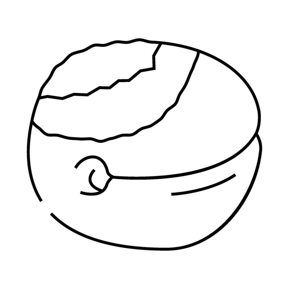 peach rotten food line icon illustration vector