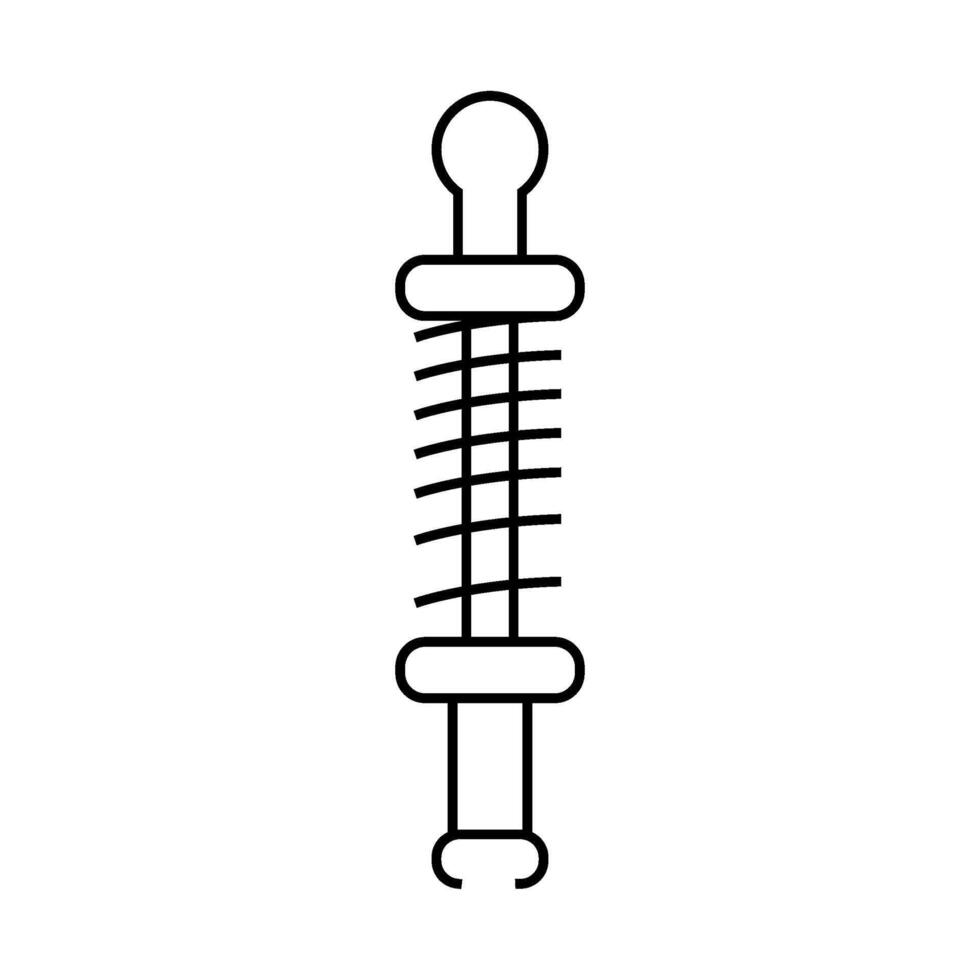 shock absorber car mechanic line icon illustration vector