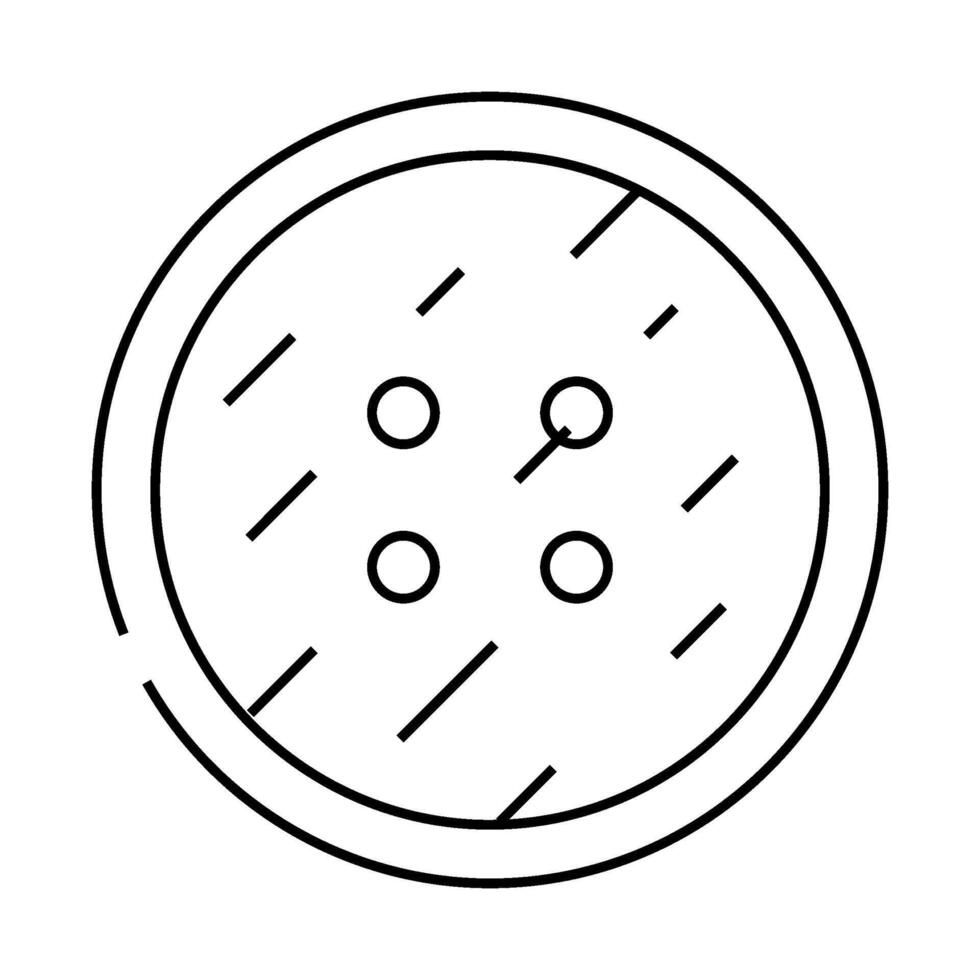 tea table top view line icon illustration vector