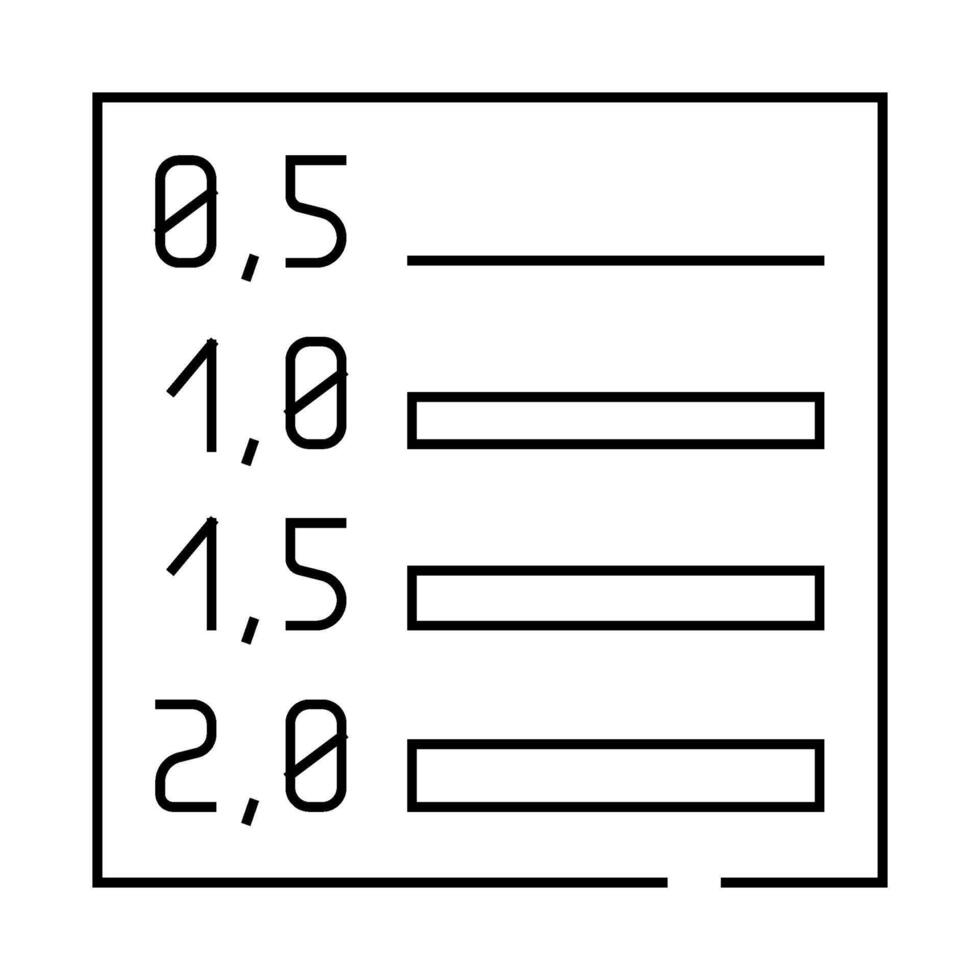 line weights architectural drafter line icon illustration vector