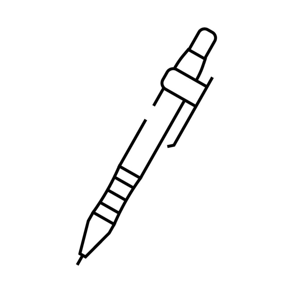 drafting pencil architectural drafter line icon illustration vector