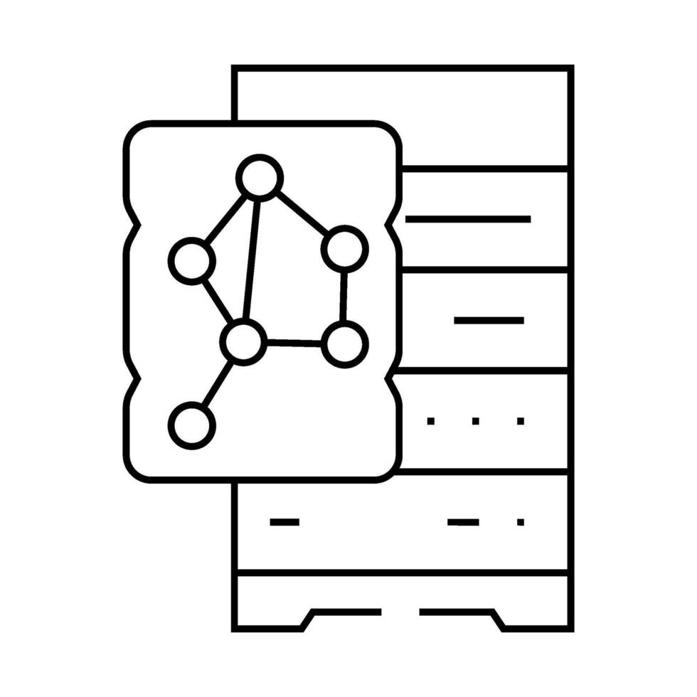 nosql database line icon illustration 48357436 Vector Art at Vecteezy
